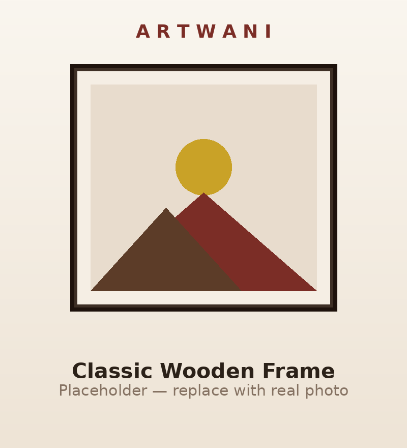 Classic Wooden Photo Frame 8x12